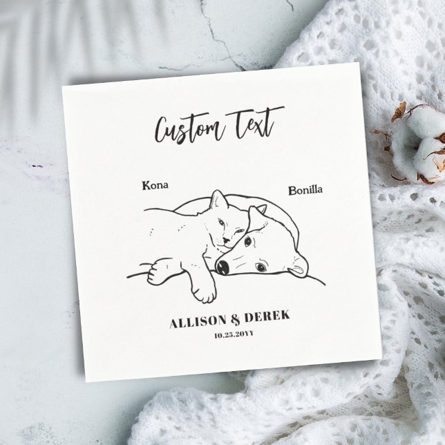 Einfach tun wir zu Hunde Katze Hochzeitstiefel Nam Serviette (Von Creator hochgeladen)