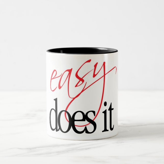 einfach tut es zweifarbige tasse (Mittel)