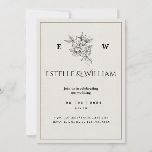 Einfach und afforable Rustic Wedding Einladungen