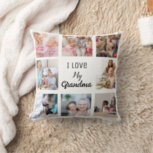 Einfach und Chic   Fotocollage für Oma Kissen
