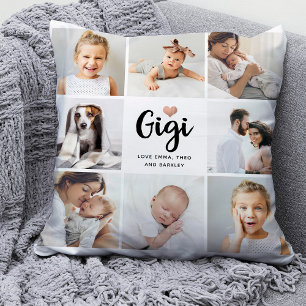Einfach und elegant   Foto Collage and Heart for G Kissen