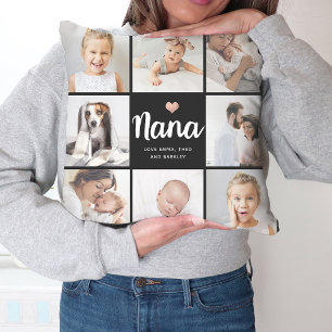 Einfach und elegant   Foto Collage and Heart for N Kissen