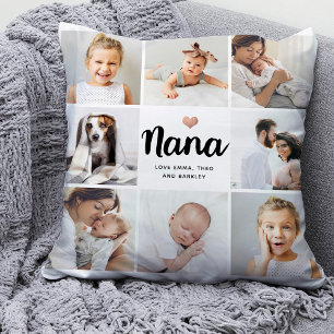 Einfach und elegant   Foto Collage and Heart for N Kissen