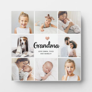 Einfach und elegant   Foto-Collage für Oma Fotoplatte