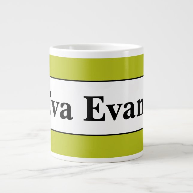 Einfach und elegant Jumbo-Tasse (Vorderseite)