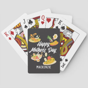 Einfach und elegant   Mother Days - Thema Lebensmi Spielkarten