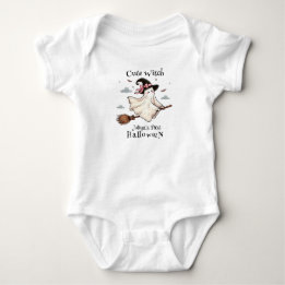 Einfach und elegant Niedlich Hexe erstes Halloween Baby Strampler