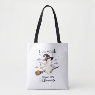 Einfach und elegant Niedlich Hexe erstes Halloween Tasche