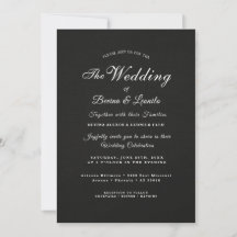 Einfach und elegant: Schwarze Linse mit Monogramm 