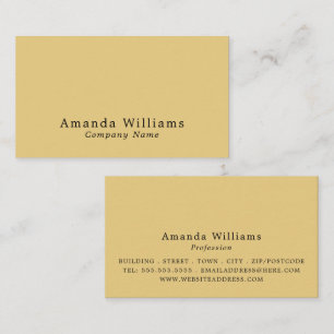 Einfach und Minimalistisch Visitenkarte