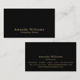 Einfach und Minimalistisch Visitenkarte