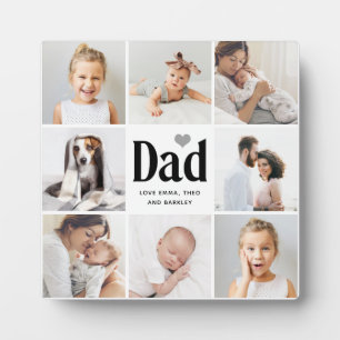 Einfach und modern   FotoCollage für Vater Fotoplatte
