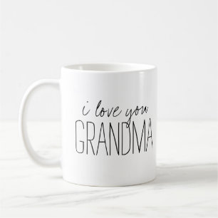 Einfach und süß Personalisiert I Liebe Sie Oma Kaffeetasse