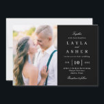 Einfach United Foto Wedding Invitation SUN Dankeskarte<br><div class="desc">Modern design by © berrysweet . Frühstück Digital Files and Matching Items Schluck! Visit our website at www.berryberrysweet.com for more details!</div>
