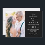 Einfach United Foto Wedding Invitation SUN Dankeskarte<br><div class="desc">Modern design by © berrysweet . Frühstück Digital Files and Matching Items Schluck! Visit our website at www.berryberrysweet.com for more details!</div>