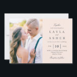 Einfach United Foto Wedding Invitation SUN Dankeskarte<br><div class="desc">Modern design by © berrysweet . Frühstück Digital Files and Matching Items Schluck! Visit our website at www.berryberrysweet.com for more details!</div>