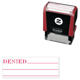 Einfach verachtete 3-Line-Office Permastempel