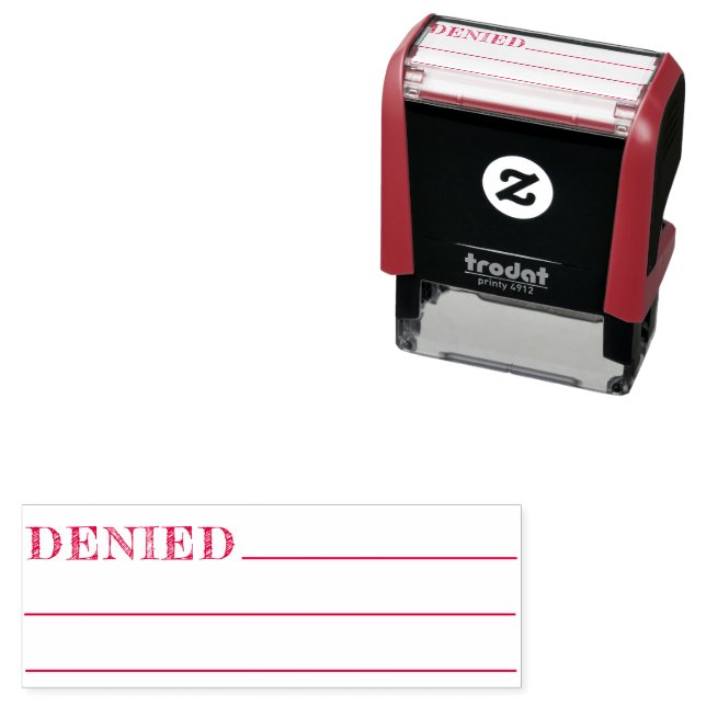 Einfach verachtete 3-Line-Office Permastempel (Beispiel)