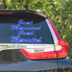 EINFACH VERHEIRATETE XL-Autokleber (2) - BLUEBERRY Aufkleber