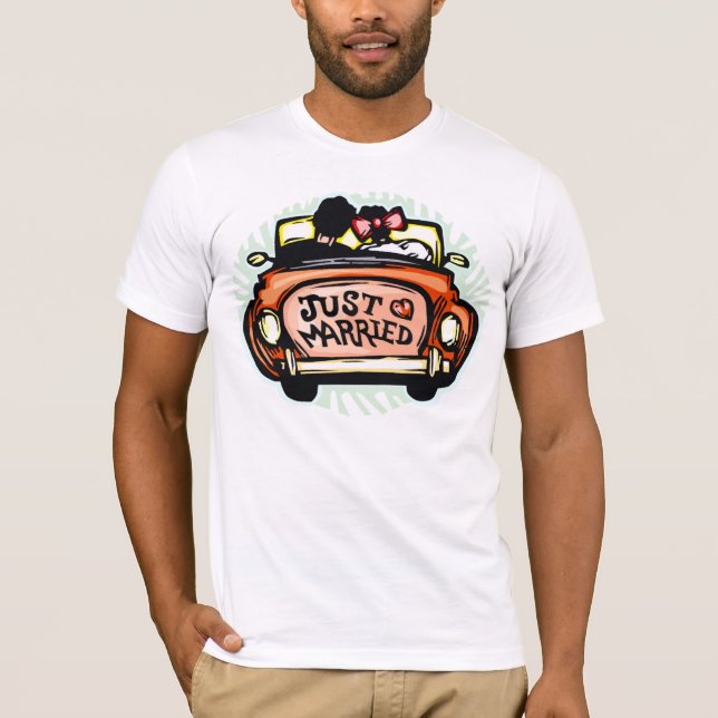 EINFACH VERHEIRATETER HERZER T - SHIRT (Vorderseite)