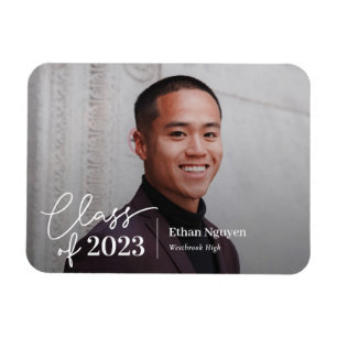 Einfach vertrauensvolles EDITABLE FARBEN Abschluss Magnet