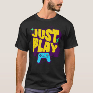 Einfach Videospiele spielen Lustiger Gamer für Kon T-Shirt