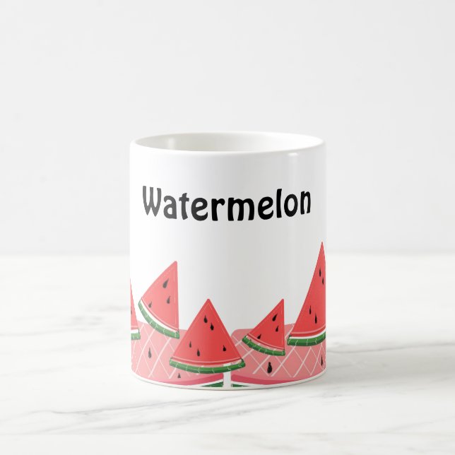 Einfach Wassermelone Kaffeetasse (Mittel)