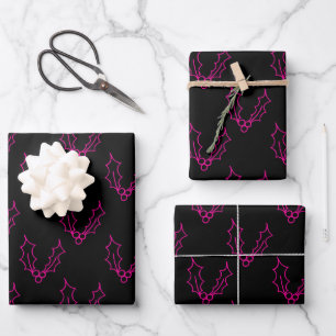 Einfach Weihnachtskollektion - Holly Geschenkpapier Set