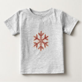 Einfach Weihnachtskollektion - Schneeflocke Baby T-shirt