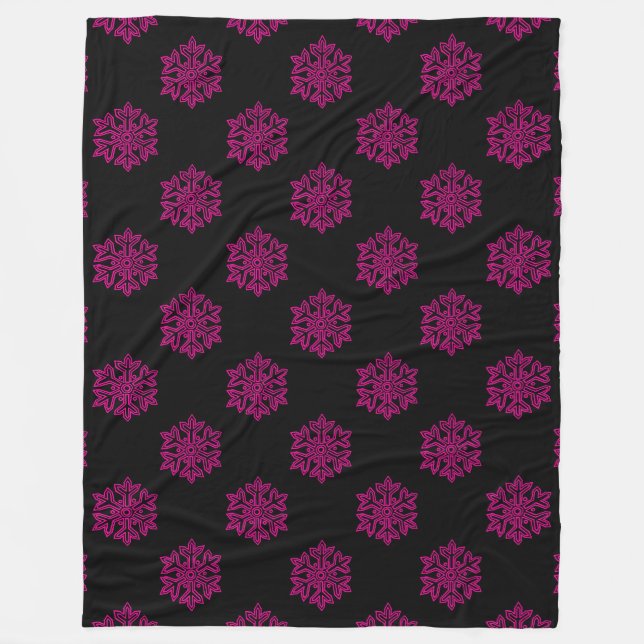 Einfach Weihnachtskollektion - Schneeflocke Fleecedecke (Vorderseite)