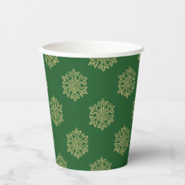 Einfach Weihnachtskollektion - Schneeflocke Pappbecher