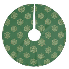 Einfach Weihnachtskollektion - Schneeflocke Polyester Weihnachtsbaumdecke