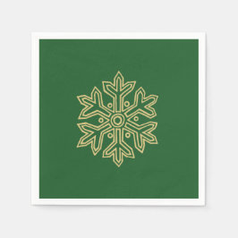 Einfach Weihnachtskollektion - Schneeflocke Serviette