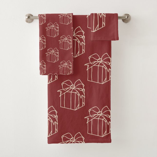 Einfach Weihnachtskollektion - vorhanden Badhandtuch Set (Insitu)