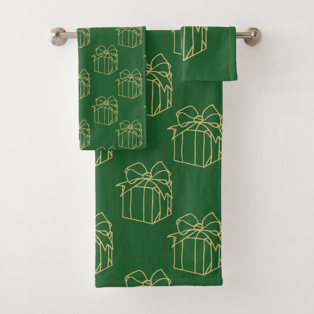 Einfach Weihnachtskollektion - vorhanden Badhandtuch Set (Insitu)