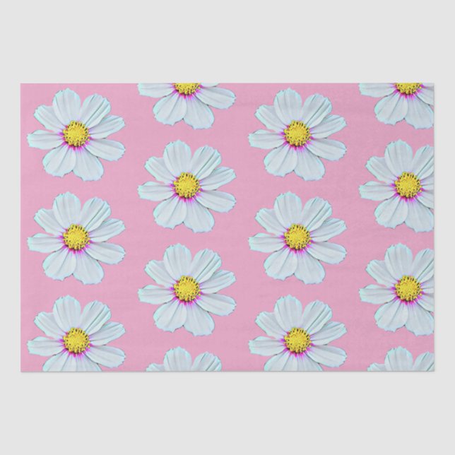 Einfach weiß und rosa gestrichen seidenpapier (Vorderseite)