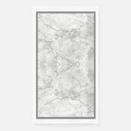 Einfach weißer und grauer Marmor | Serviette