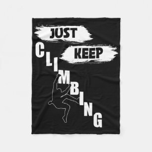 Einfach weiter klettern Shirt, Klettern S, einfach Fleecedecke