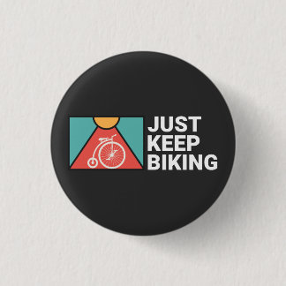 Einfach weiter Rad fahren Button