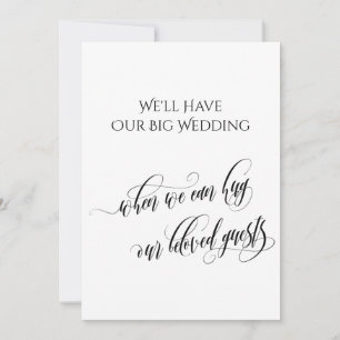 Einfach, wenn wir Sie umarmen können Einladung