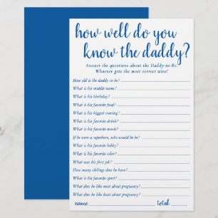 Einfach, wie gut du Daddy kennst Blaue Keepake