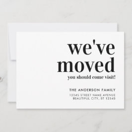 Einfach, wir sind bewegt Kommen Sie besuchen Moder Ankündigung