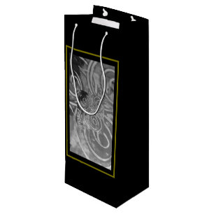 Einfach Wirbel-2 Acryldruck Geschenktüte Für Weinflaschen