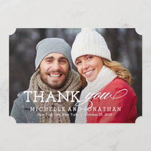 Einfach zeitloses Foto Dankeschön Card Dankeskarte