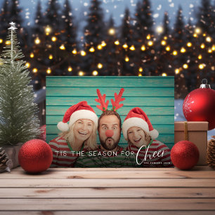 *Einfach zu bearbeiten* Weihnachts-Fotokarte Feiertagskarte