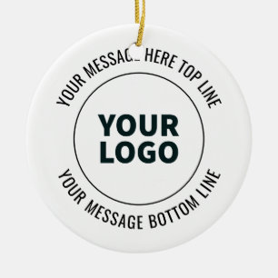 Einfach zu ersetzen mit Ihrem Logo oder Bild Keramik Ornament