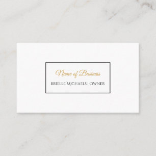 Einfach zu jedem Zweck elegant Schwarz und Gold Visitenkarte