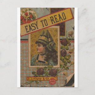 Einfach zu lesen postkarte