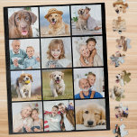 Einfache 12 Foto Collage Custom Family Friends Hau<br><div class="desc">Freuen Sie sich auf gemeinsame Erinnerungen mit unserem Cherished Erinnerungen 12-Foto Collage Jigsaw Puzzle. Dieses reizende Puzzle ist ideal, um die besonderen Momente mit Familie, Freunden, Haustieren und Großeltern zu feiern. Ob es sich um eine Sammlung Ihrer Lieblings-Schnappschüsse aus einem Familienurlaub, eine Reihe herzerwärmender Fotos für Haustiere oder zeitlose Bilder...</div>
