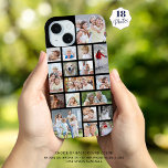 Einfache 18 FotoCollage benutzerdefinierte Farbe Case-Mate iPhone Hülle<br><div class="desc">Tragen Sie 18 Ihrer Lieblingsfotos auf diesem individuellen Handy-Gehäuse mit Farbhintergrund mit einer leicht hochzuladenden Collage-Vorlage für Fotos in verschiedenen Formen und Größen ein, um eine Vielzahl von Aufnahmen aufzunehmen. Das Beispiel wird mit einem schwarzen Hintergrund auf dem iPhone 15 Modell im Barely There Gehäuse Stil angezeigt - andere Telefonmodelle...</div>
